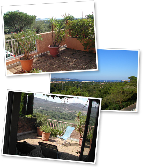 photo vue de la terrasse sous différents angles